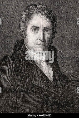 Jacques Louis David, 1748-1825. Französische Maler. Von Histoire de la Revolution Francaise von Louis Blanc Stockfoto