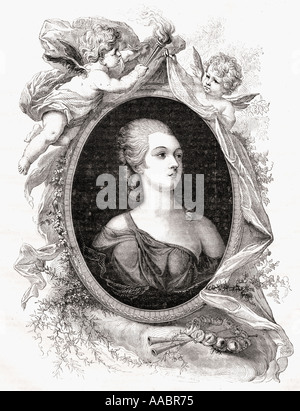 Madame Du Barry. Jeanne Bécu, Comtesse Du Barry, 1743-1793. Herrin von Louis XV. Stockfoto