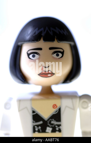 Mia Wallace Wallis Uma Turman Pulp Fiction Charakter Film Film Quentin Tarantino Gangster Moll weibliche Frau Spielzeug Mo Stockfoto