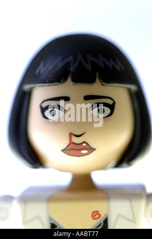 Mia Wallace Wallis Uma Turman Pulp Fiction Charakter Film Film Quentin Tarantino Gangster Moll weibliche Frau Spielzeug Mo Stockfoto