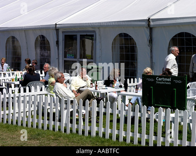 Corporate-Hospitality bei Baden-Baden-Rennen Stockfoto