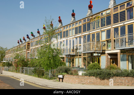 Beddington Zero Energy Development. BEDZED. Stockfoto