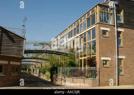 Beddington Zero Energy Development. Nachhaltiges Wohnen in South London. Stockfoto