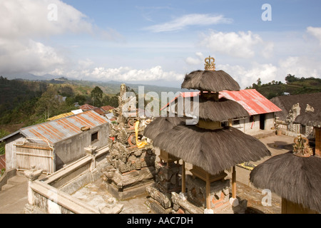 Ländliche Tempel Pura Puncak Penulisan Bali Indonesien Stockfoto