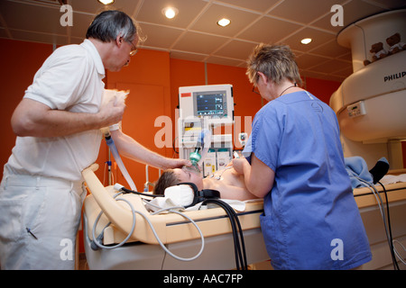 Offene MRT in der Altonaer Kinderkrankenhaus s Stockfoto