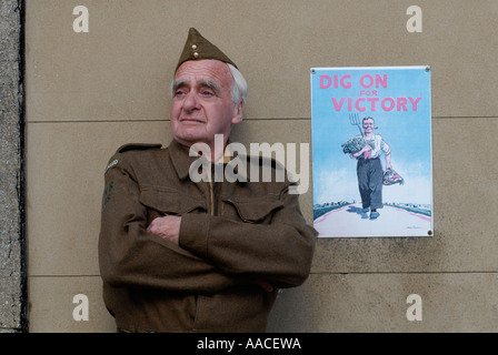 Lookalike Ray Dobson als Private Frazer von Dad s Army Stockfoto