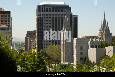 Morman Temple Salt Lake City Utah USA Stockfoto