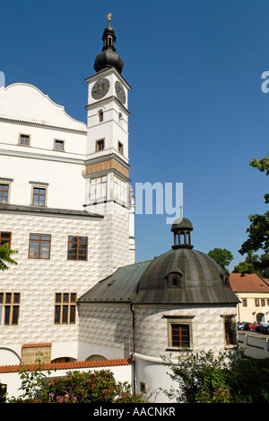 Historische alte Stadt Pardubice, Böhmen, Tschechien Stockfoto