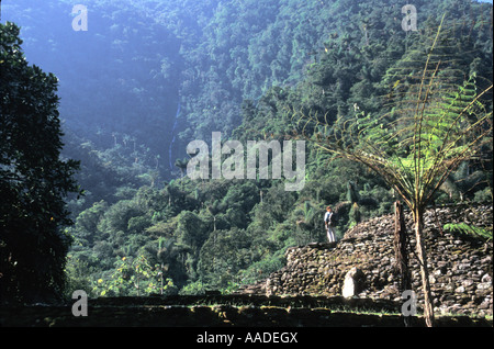 La Ciudad Perdida, die verlorene Stadt in den Sierra Nevada Bergen im nördlichen Colombi Stockfoto