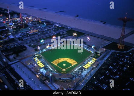 Luftaufnahme des Baseball-Stadion in Brooklyn, New York Stockfoto