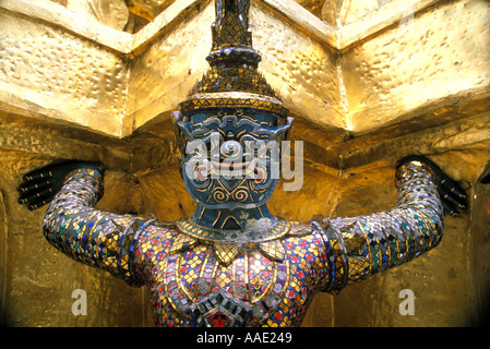 Wat Phra Kaeo Tempel des Smaragd Buddha Grand Palace Bangkok Thailand Stockfoto