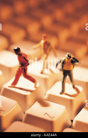 Zahlen über die Computer-Tastatur Stockfoto