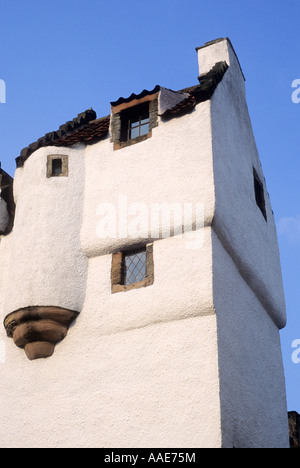 Culross, Farben getünchten Häusern Haus, Fife, Schottland, UK, Reisen, Tourismus, Architektur schottische inländische Architektur Stadt Stadt Stockfoto