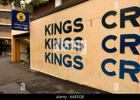 Kings cross u-Bahnstation Sydney Australia. Stockfoto