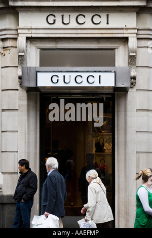 Gucci Store auf New Bond Street London Stockfoto