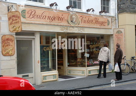 Boulangerie Victor Hugo, St. Peter Port, Guernsey, Channel Islands Stockfoto