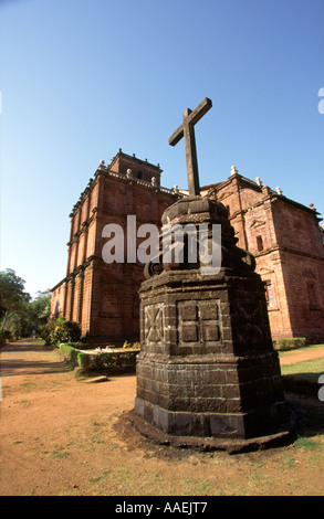 Old Goa Indien Kolonialzeit Religion Basilica von Bom Jesus Stockfoto