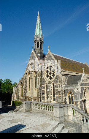 Harrow Privatschule Kapelle und Steintreppe Harrow Hill London England Stockfoto