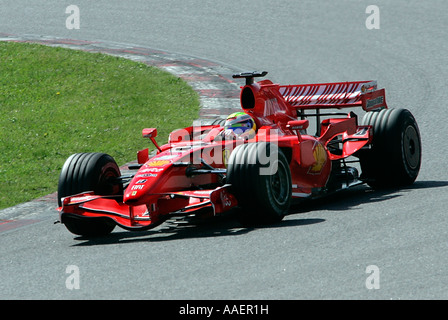 Felipe Massa Fahrt für Ferrari in der 2007 Formel 1 Spanien Grand Prix in Montmelo, Barcelona, Spanien Stockfoto