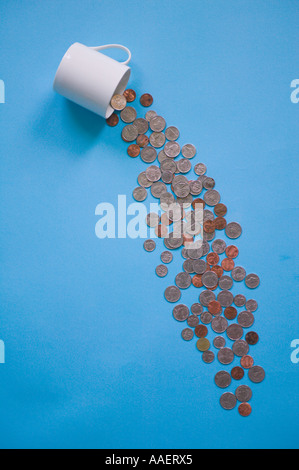 Tasse-Änderung Stockfoto