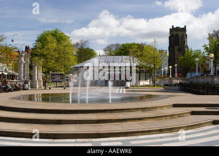 Southport, Princess Diana Memorial Fountain Town Centre, Merseyside UK Stockfoto