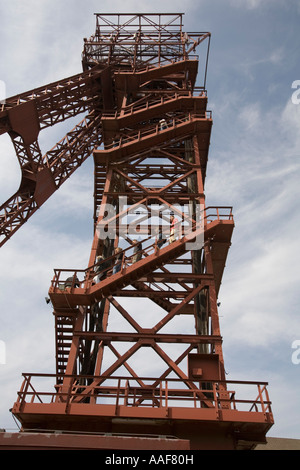 Foerderturm Zeche Bonifacius Deutschland Stockfoto