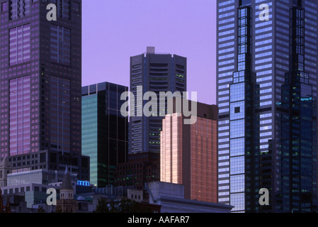 Bürogebäude in Melbourne CBD Victoria Australien Stockfoto