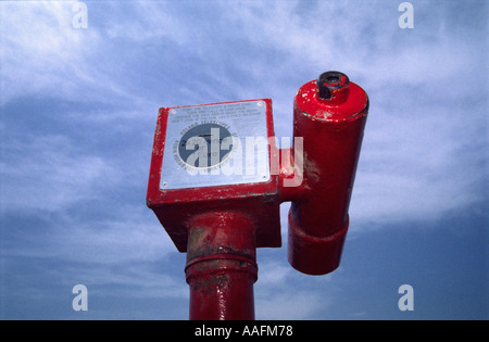 Teleskop-Viewer in Gibraltar Stockfoto