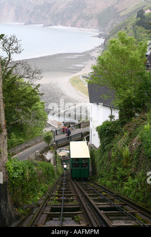 Cliff Railway, Lynton und Lynmouth, Devon Stockfoto