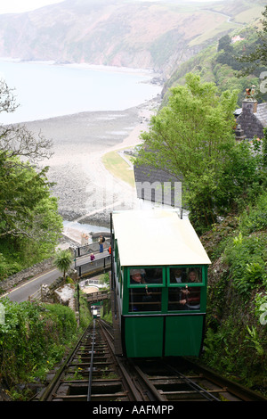 Cliff Railway, Lynton und Lynmouth, Devon Stockfoto