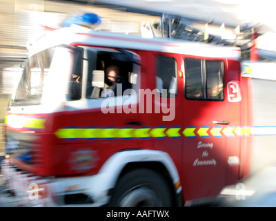 Feuerwehrauto Sheffield South Yorkshire U K Stockfoto