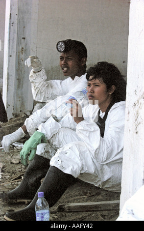 Nach dem Weihnachtstag Tsunami, Banda Aceh, Sumatra, Indonesien 2004 Stockfoto