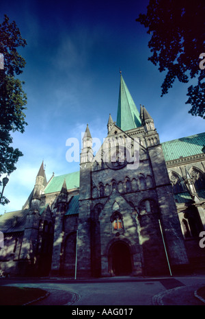 Nidarosdomen Trondheim Norwegen Stockfoto