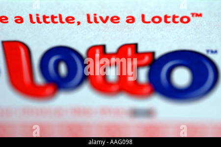Nationale Lotterie-tickets Stockfoto