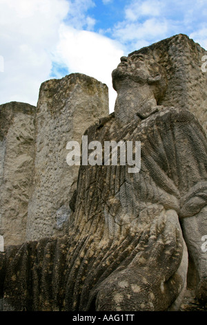 Die Tolpuddle Märtyrer-Portland-Stein Skulptur Dorset England uk gb Stockfoto