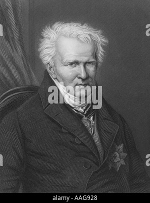 Friedrich Wilhelm Heinrich Alexander von Humboldt Stockfoto