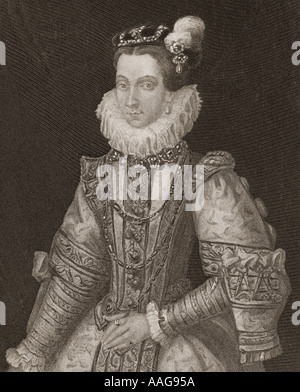 Königin Ann von Österreich vierte Ehefrau von Philipp der Zweiten Stockfoto