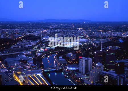 Yarra River MCG während 2006 Commonwealth Spiele Melbourne Victoria Australien Stockfoto
