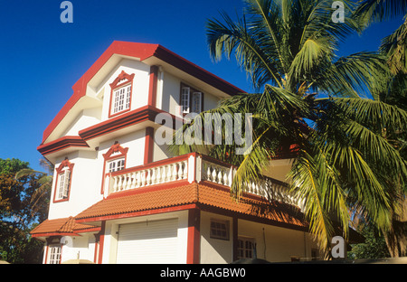 Moderne Ferienvilla Colva Goa Indien Stockfoto