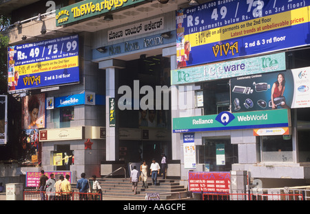 Brigade Road Bangalore Karnataka Indien Stockfoto