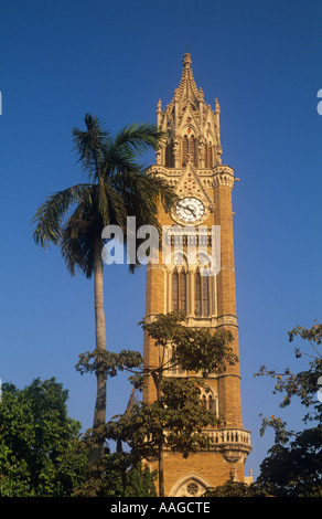 Bombay University Uhrturm Kala Ghoda Mumbai Bombay Indien Stockfoto