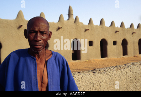 Dorfvorsteher - Senossa, Djenné, MALI Stockfoto