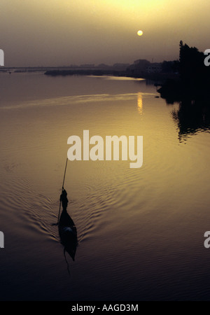 Der Fluss Niger - Bamako, MALI Stockfoto