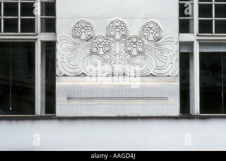 Dekoratives Detail am Gebäude der Secession, Wien, Österreich Stockfoto