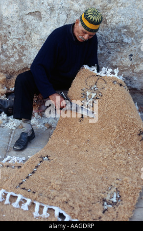 Teppich-Souk - Rabat, Marokko Stockfoto