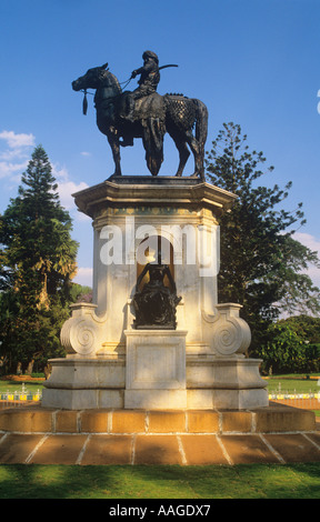 Maharaja von Mysore Statue Lalbagh Gärten Bangalore Karnataka Indien Stockfoto