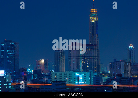 Ko Ratanakosin Bangkok bei Nacht Capital City Thailand in Südostasien Stockfoto