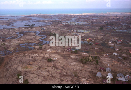 Nach dem Weihnachtstag Tsunami, Banda Aceh, Sumatra, Indonesien. Stockfoto