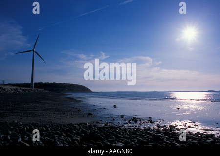 Windkraftanlage in Hull Massachusetts Stockfoto