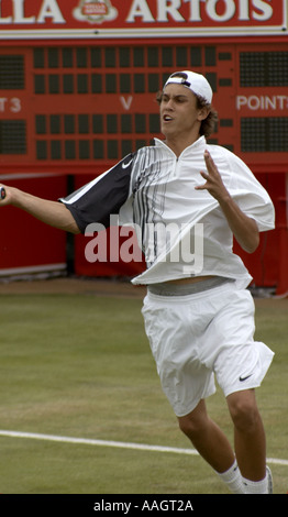 Ryan Sweeting bei Stella Artois Queens Club Tennis 2005 Stockfoto